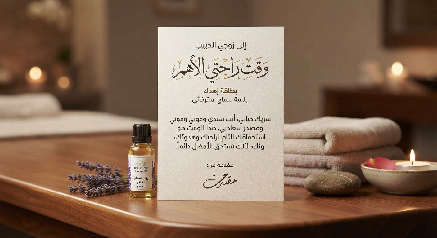 تصميم بطاقة هدايا فاخرة
