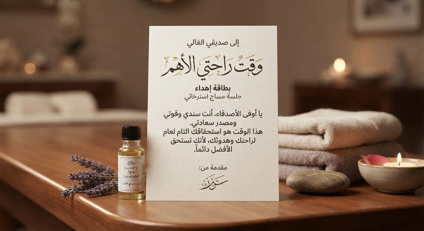 بطاقات هدايا مع تغليف فاخر